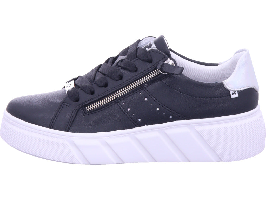 Rieker Damen Sneaker Fsk Damen Halbschuhe in schwarz