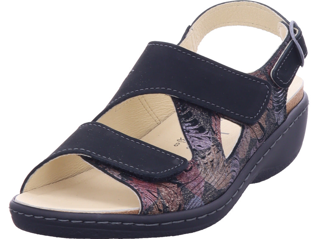 portina Damen Sandalette  in schwarz