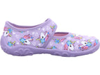 Dívčí pantofle Legero, textilní pantofle, Bonny ve fialové barvě