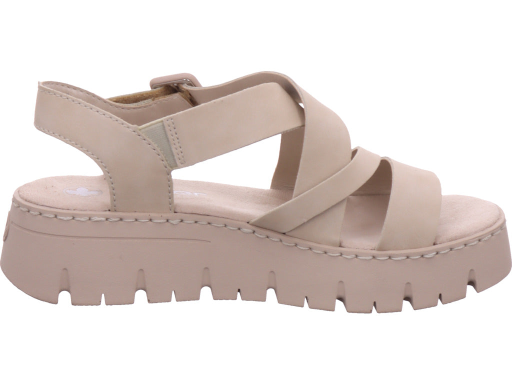 Rieker Damen  Fsk Damen Sandalen in beige