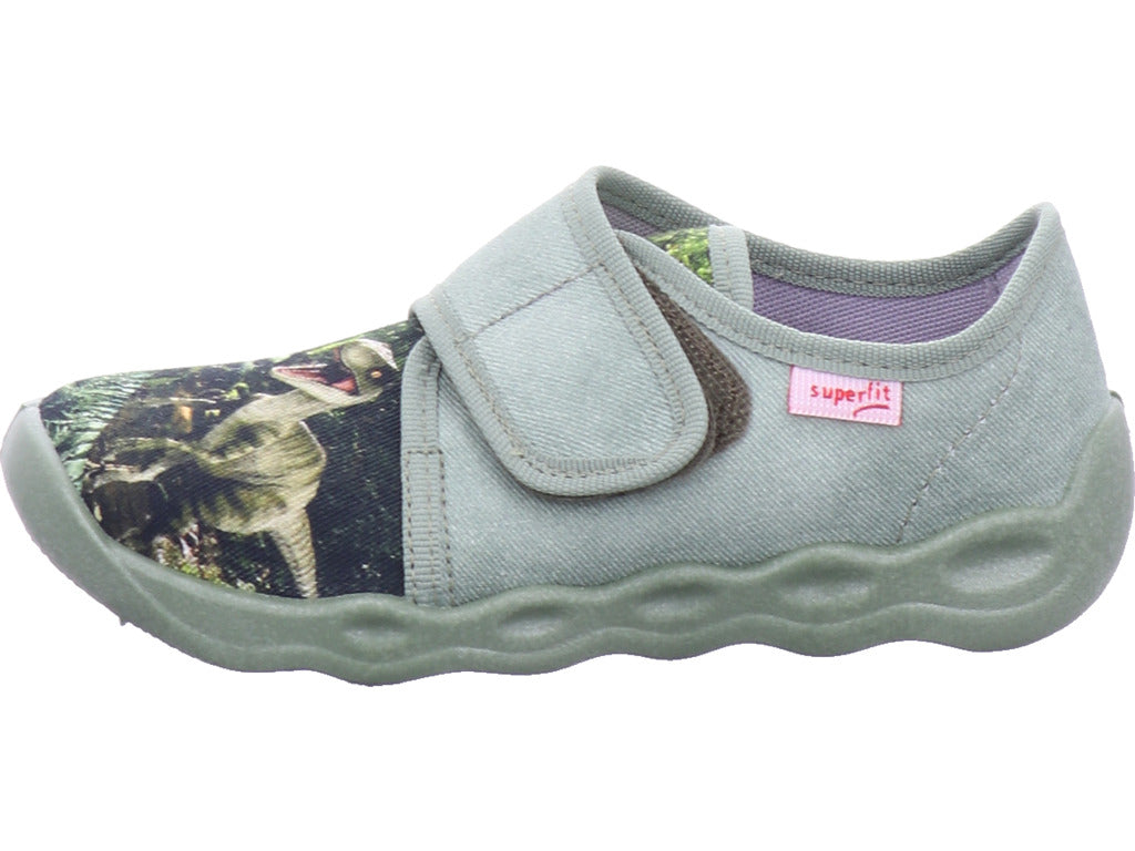 Chlapecké pantofle Legero, textilní pantofle, styl Bubble v zelené barvě