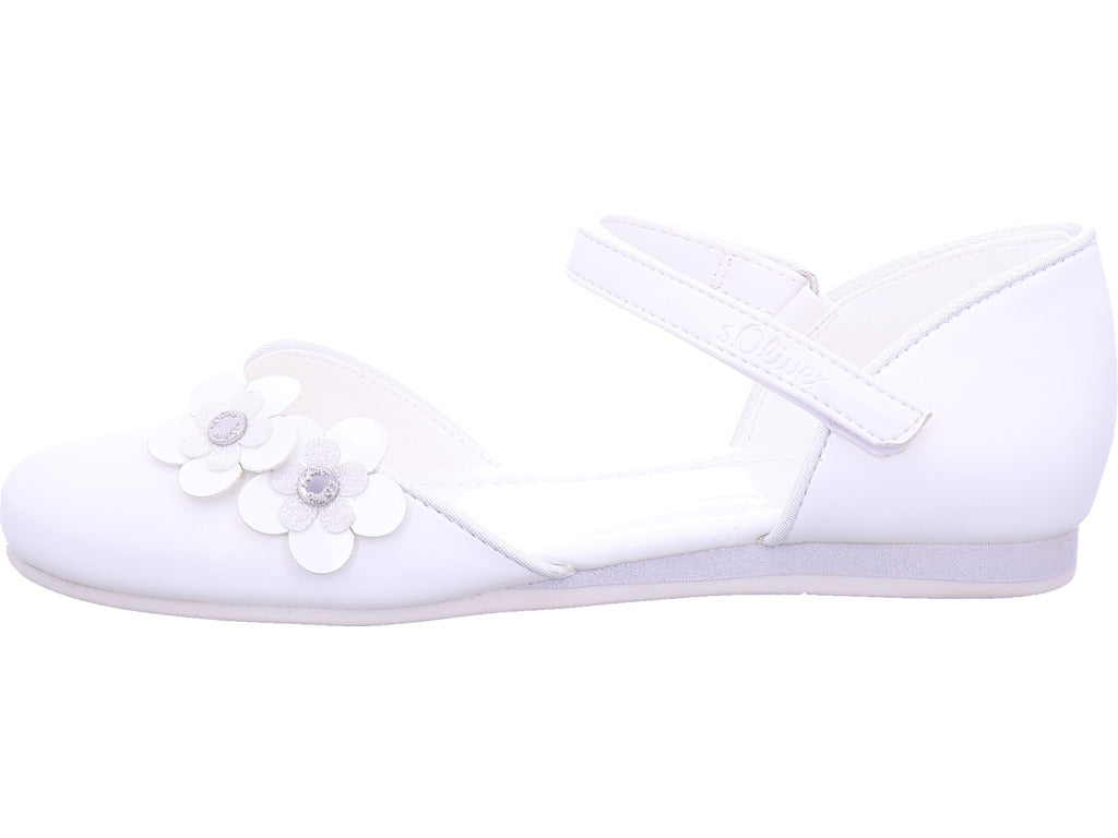 s.Oliver Mädchen Ballerina  in weiß