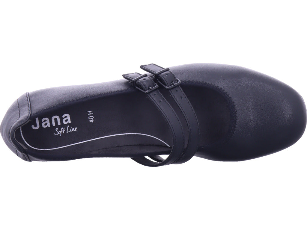 Jana Damen Ballerina M2217744 in schwarz