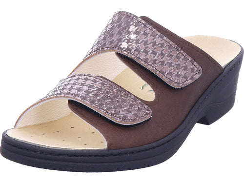 algamare women's clog in brown