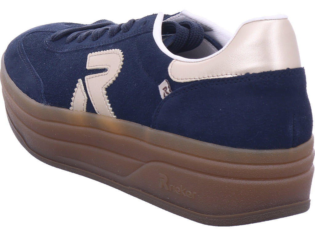 Rieker women's Hwk women's low shoes in blue