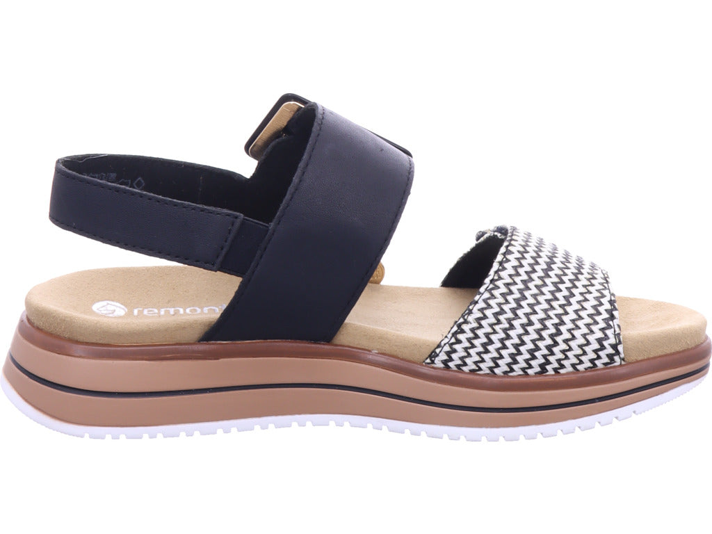 Remonte Damen Sandalette Remonte Sandale in schwarz