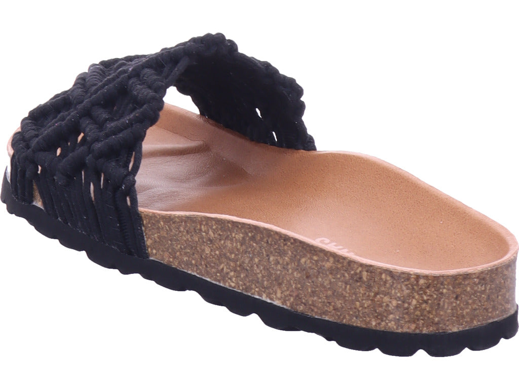 Verbenas Damen Pantolette  in schwarz