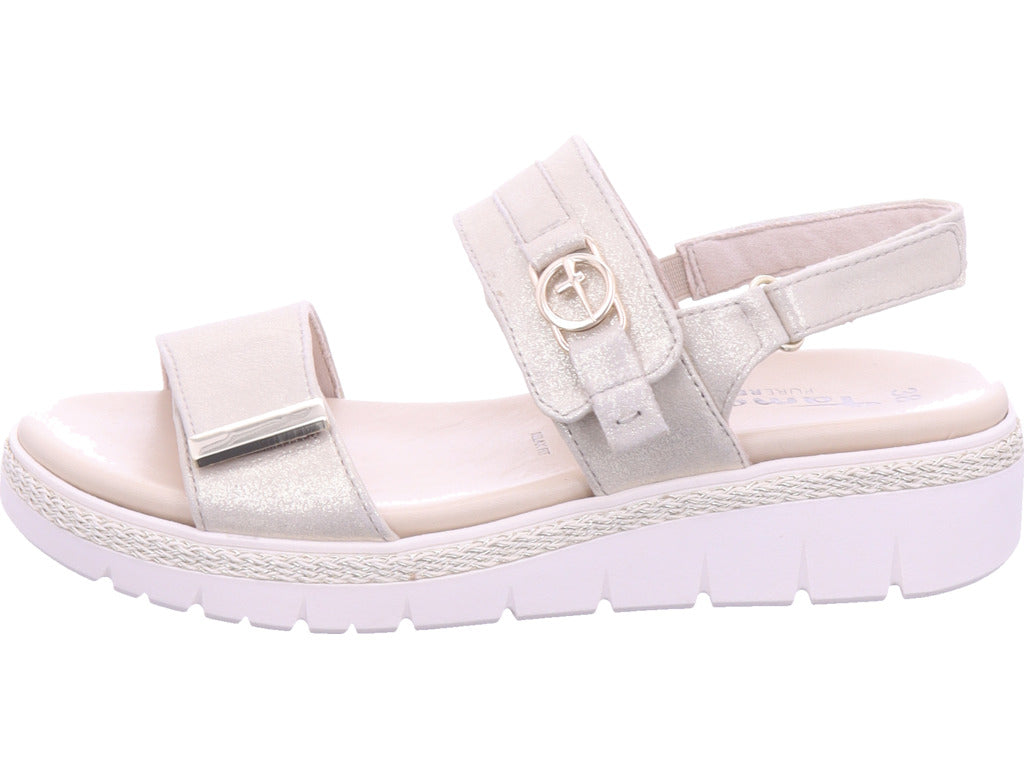 Tamaris Damen Sandalette  in gold