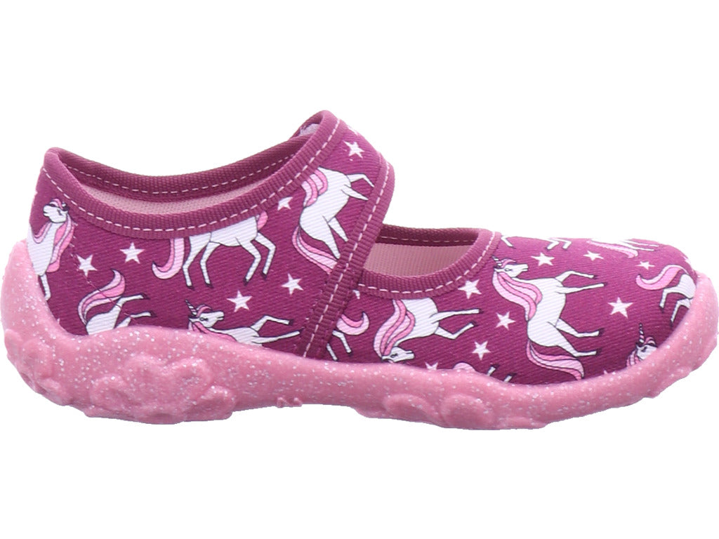 Legero girls' slippers, textile slippers \ Bonny in red