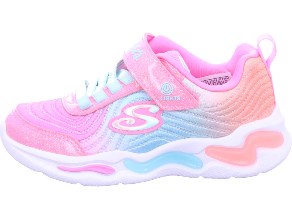 SKECHERS Mädchen Sneaker Wavy Beams in rot