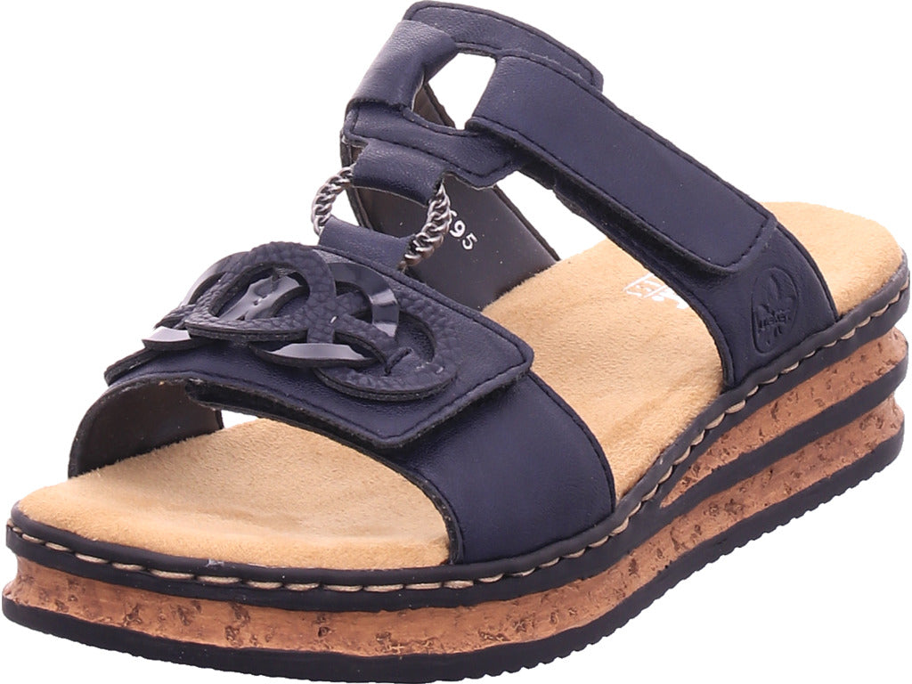 Rieker Damen Pantolette  in blau