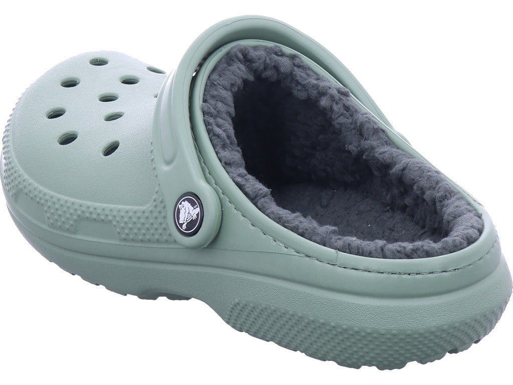 Crocs Women's Classic Lined Clog Bathing Shoe in green