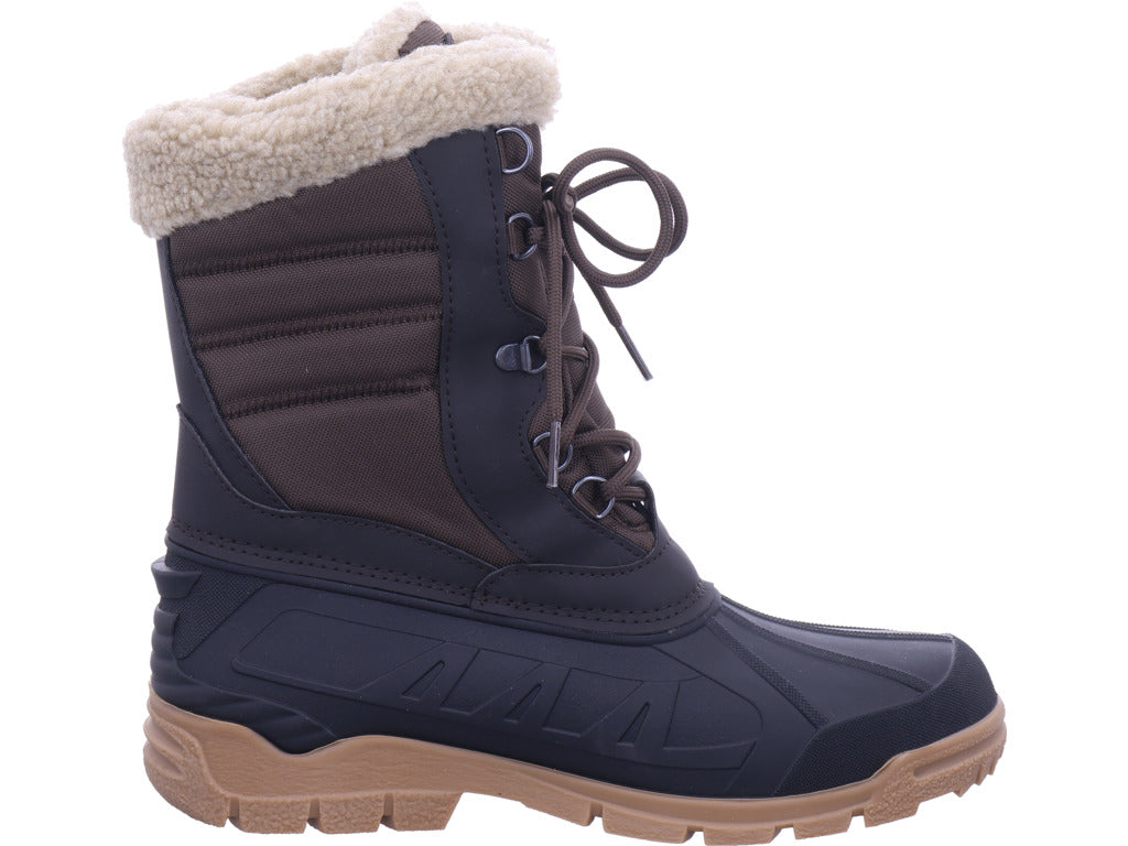 Zoth Spirale Damen Moonboot Spirale Braun/Schwarz in schwarz