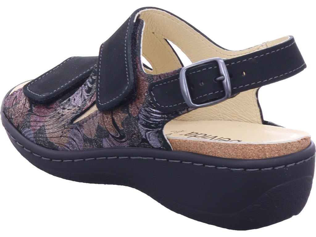 portina Damen Sandalette  in schwarz