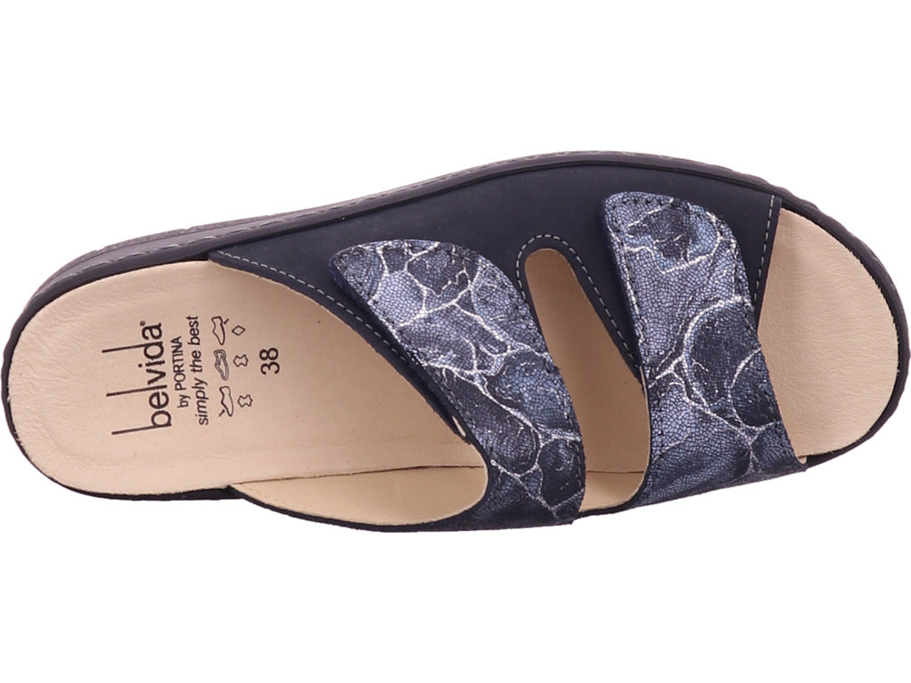 Belvida Damen Pantolette  in blau