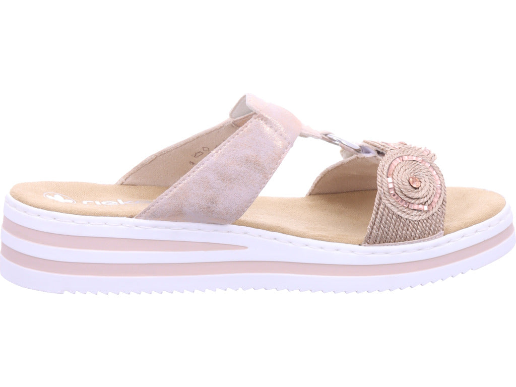 Rieker Damen Pantolette Fsk Damen Sandalen in frei