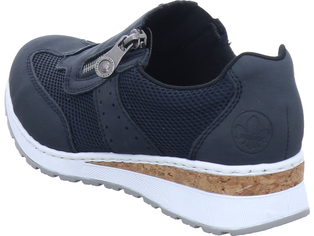 Rieker Damen Slipper Fsk Damen Halbschuhe in blau
