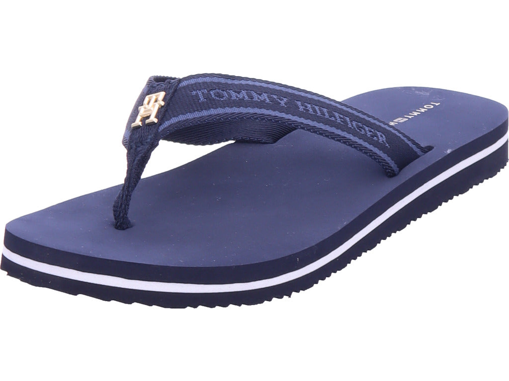 Tommy Hilfiger Damen Badeschuh Beach Sandal in blau