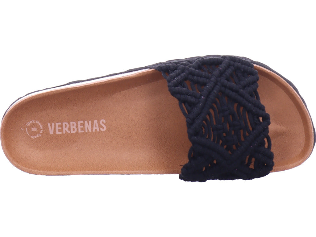 Verbenas Damen Pantolette  in schwarz
