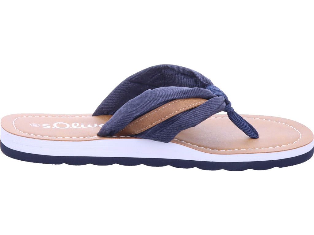 s.Oliver Damen Pantolette  in blau