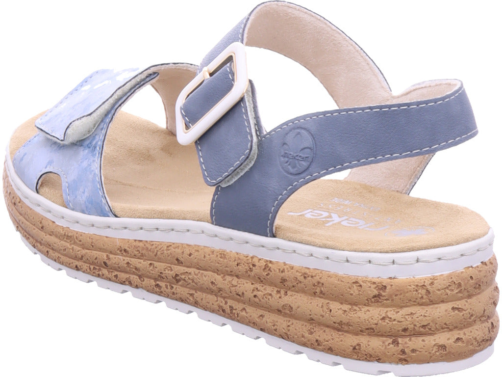 Rieker Damen  Fsk Damen Sandalen in blau