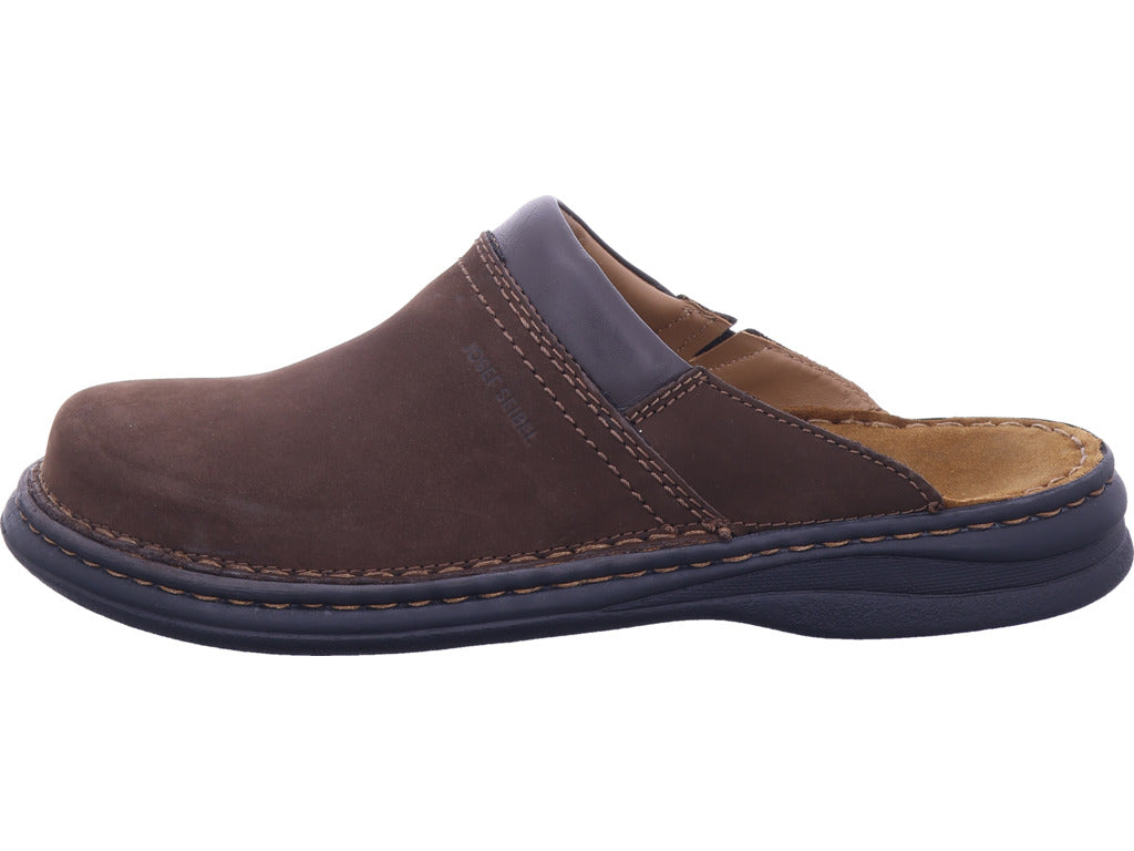 Pánské saboty Seibel Max v hnědé barvě