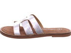 Marco Tozzi Damen Pantolette  in silber