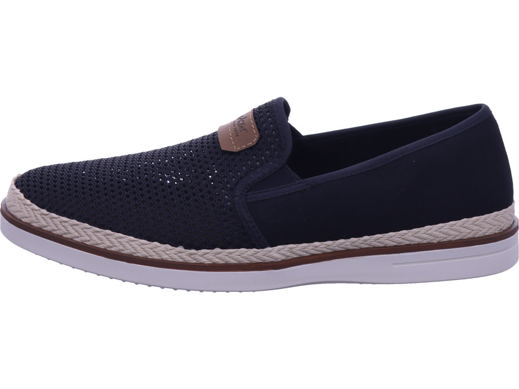 Rieker Herren Slipper Fsk Herren Halbschuhe in schwarz