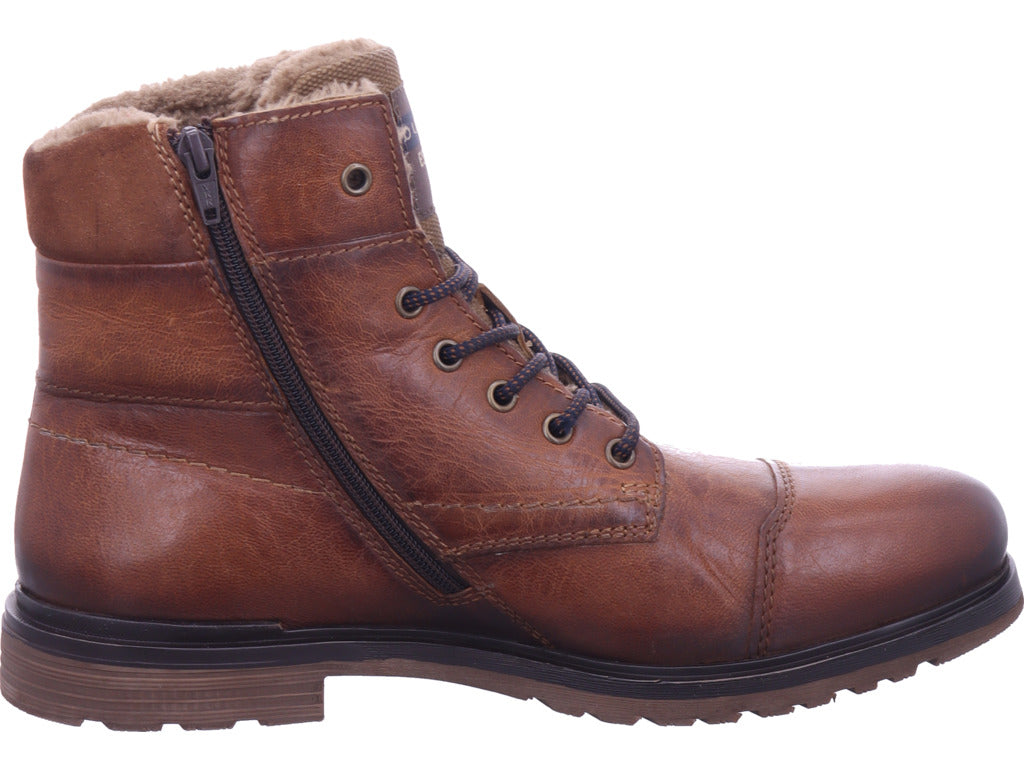 Pánské zimní boty Bugatti v hnědé barvě