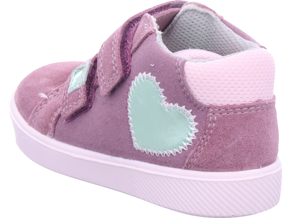 Dívčí kožené kotníkové boty Legero ve fialové barvě