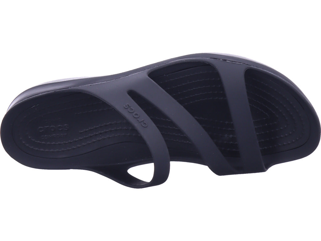 Crocs Damen Pantolette Swiftwater Sandal W in schwarz