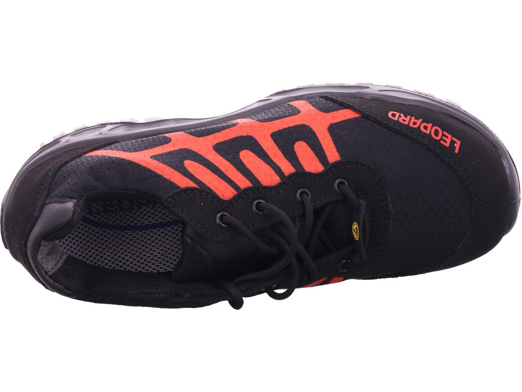 Leopard Herren Arbeitsschuh Sicherheitshalbschuh S1 Esd in schwarz