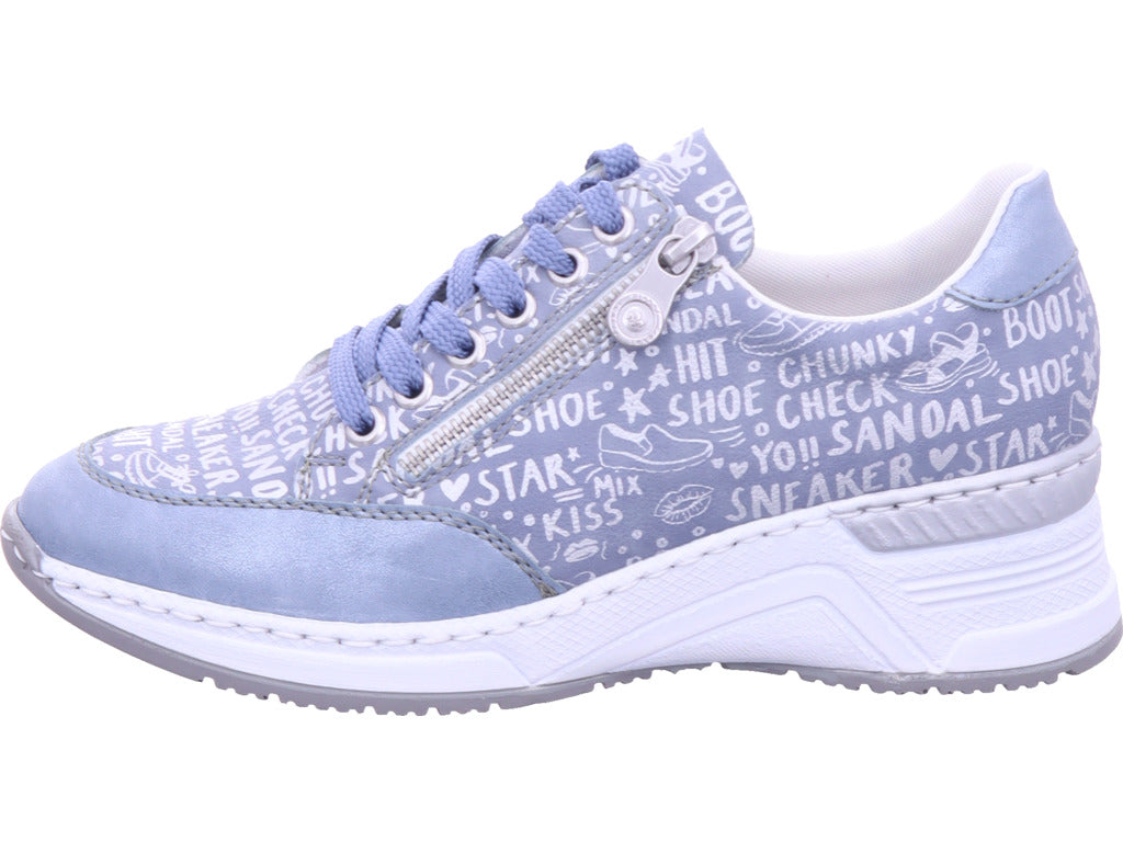 Rieker Damen Sneaker Fsk Damen Halbschuhe in blau