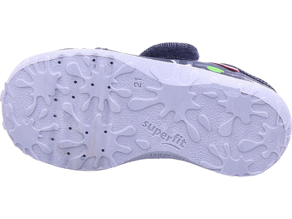 Legero boys' textile slippers \ Spotty in blue