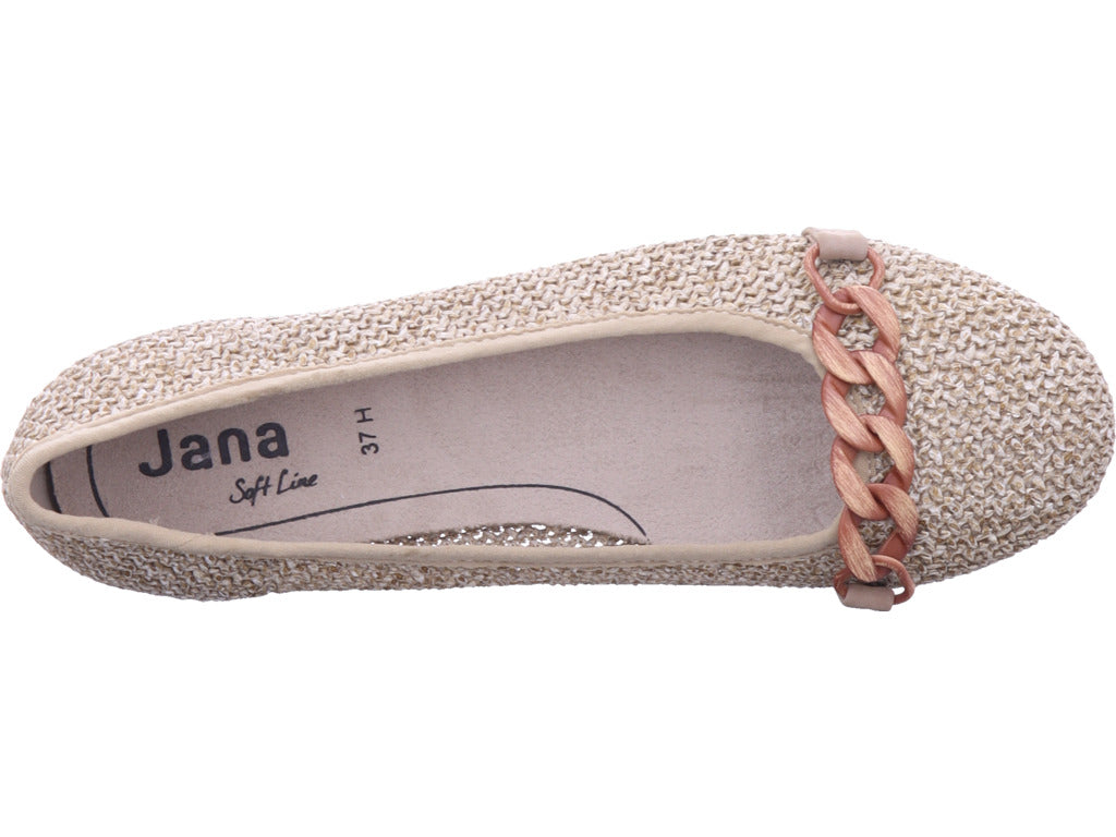 Jana Damen Ballerina M2217144 in braun