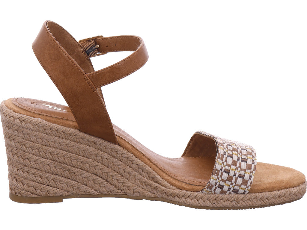 Tamaris Damen Sandalette  in braun