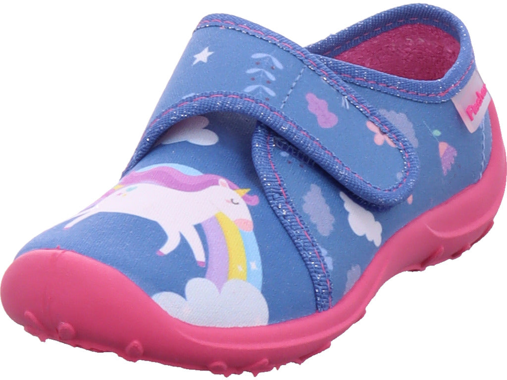 fischer Mädchen   in blau