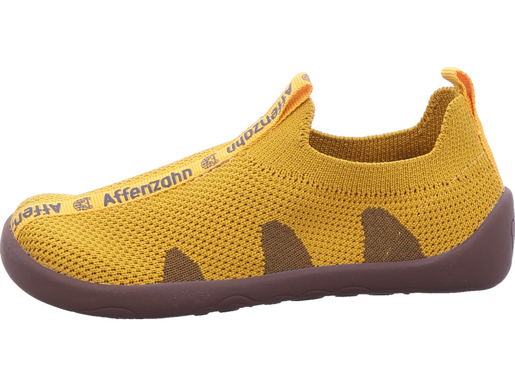 Affenzahn Jungen  Hausschuh Knit Flinky Tiger in gelb