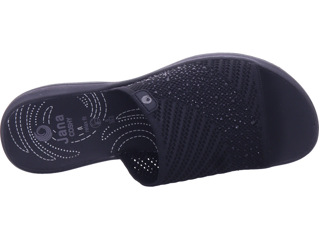 Jana Damen Pantolette M2726244 in schwarz