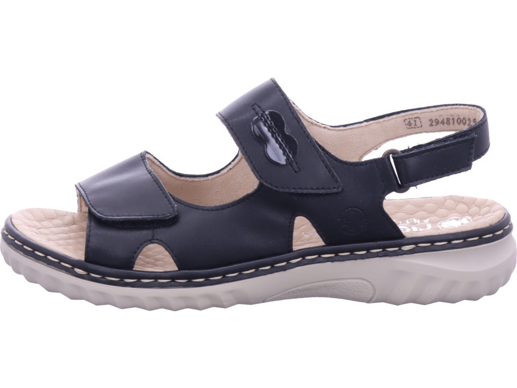 Rieker Damen  Fsk Damen Sandalen in schwarz