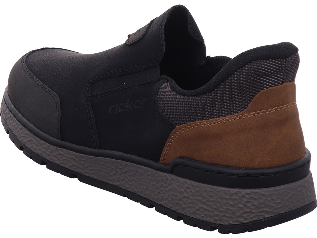 Rieker men's slippers Hwk men's low shoes in black