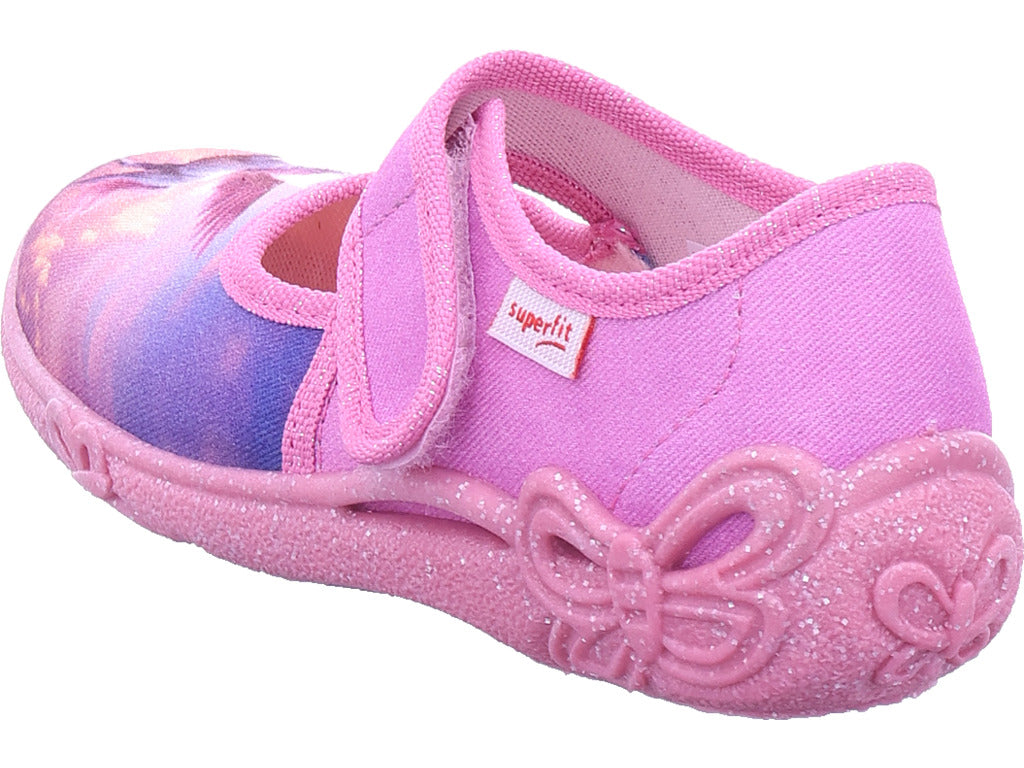 Dívčí pantofle Legero, textilní pantofle, Belinda v růžové barvě