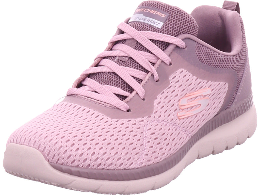 SKECHERS Damen Sportschuh Engineered Mesh Lace-Up W/ Mem in rot