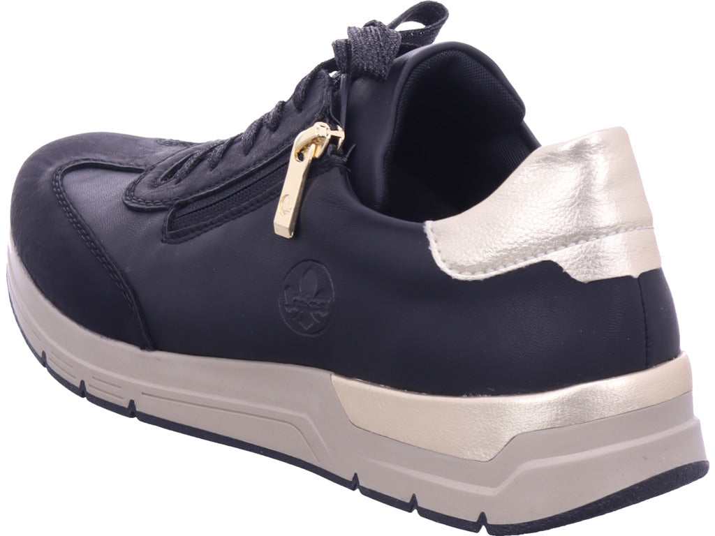 Rieker women's Hwk women's low shoes in black