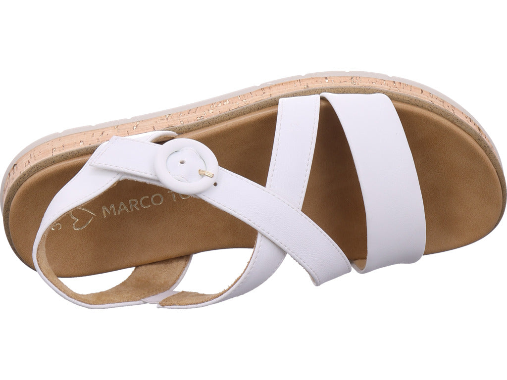 Marco Tozzi Damen Sandalette  in weiß