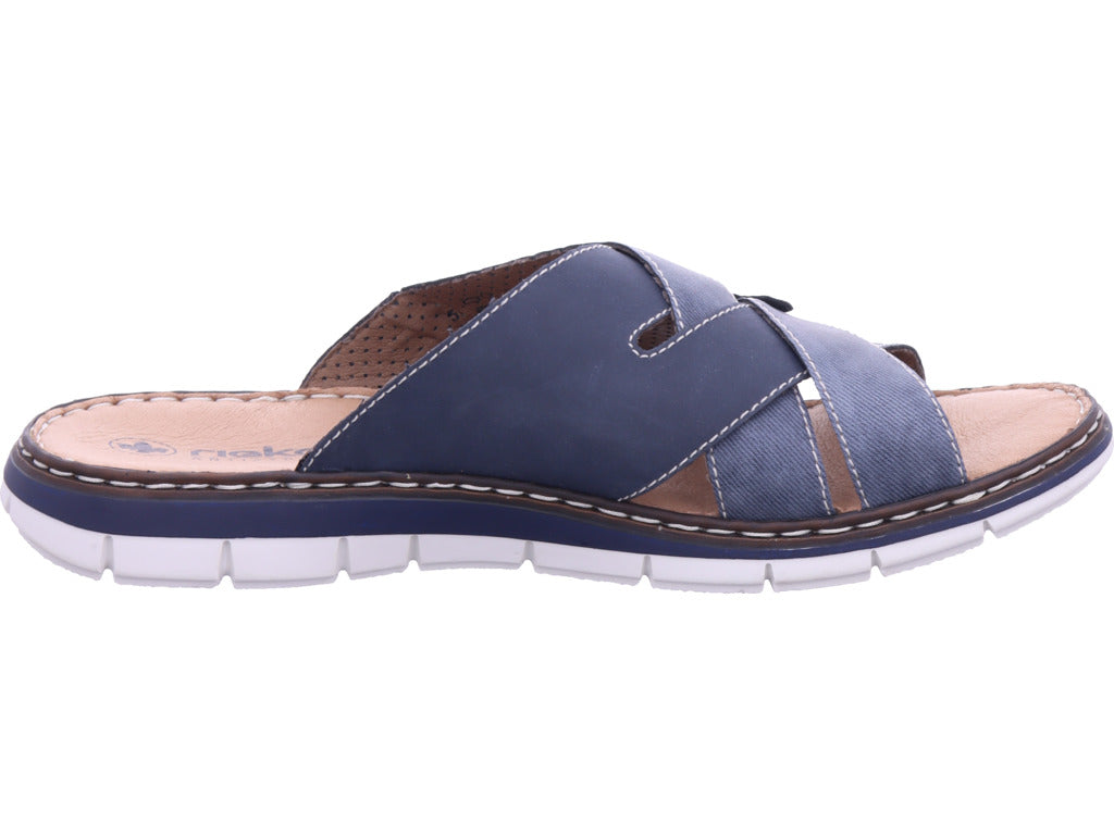Rieker Herren Pantoffel  in blau