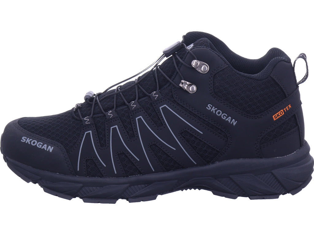 Pánské turistické boty Skogan v černé barvě