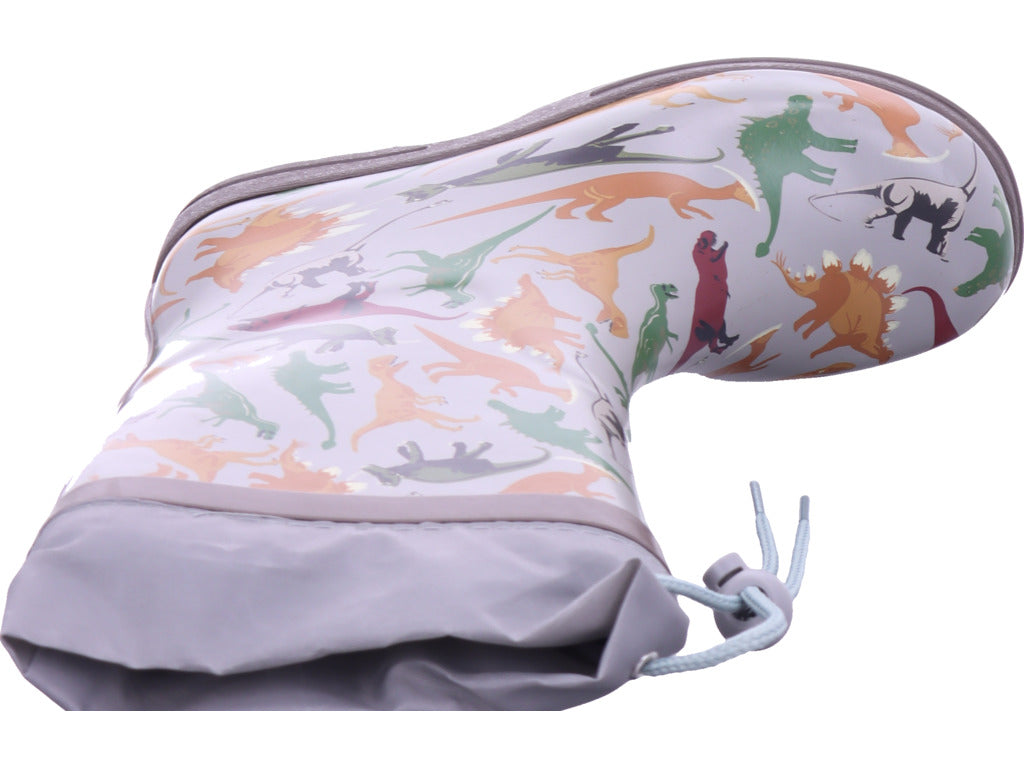 Beck Gymnas Jungen Gummistiefel Dinoland Grau in grau