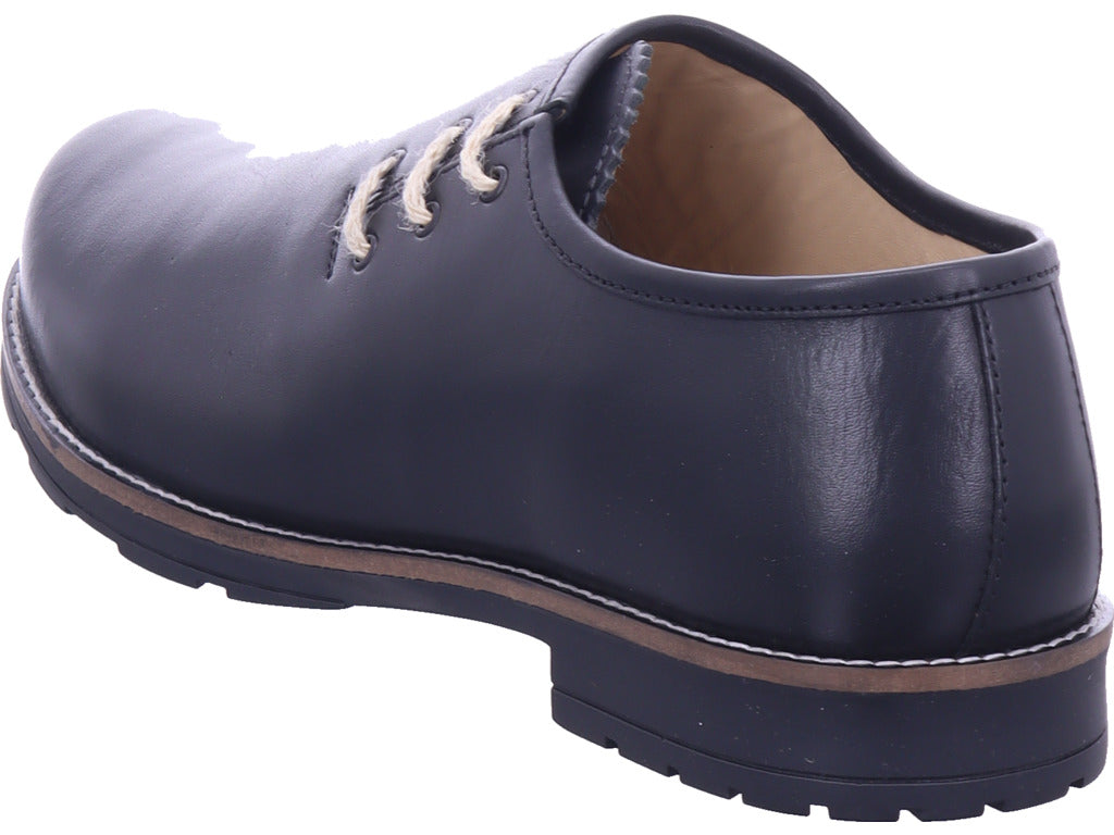 Esgano Herren Halbschuh Haferlschuhe in schwarz