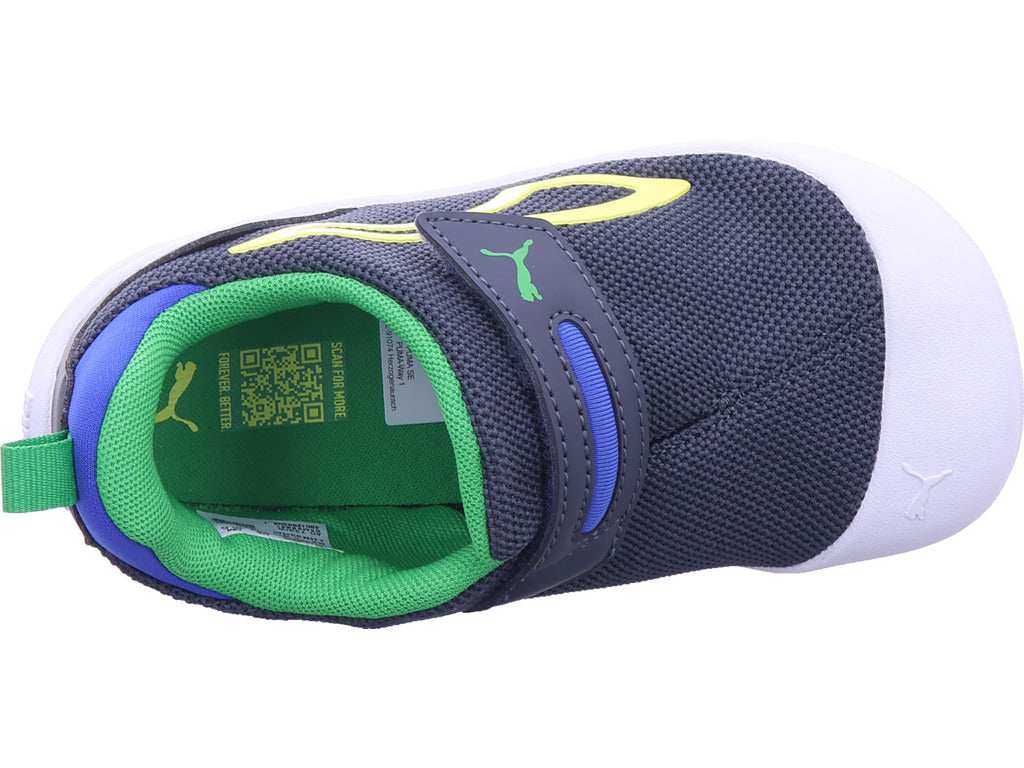 Chlapecké nízké boty Puma Kitten Mesh V Inf v šedé barvě